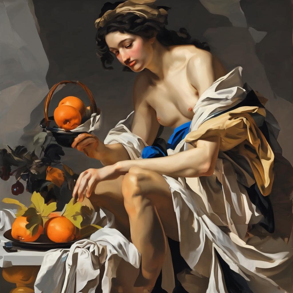 Ρυθμός στο Χάος της Μορφής, πίνακας με αρμονία και κίνηση σε σύγχρονη έκφραση τέχνης.